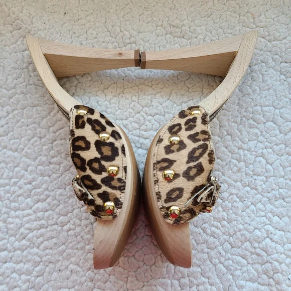 Giancarlo Paoli cheetah print calf skin heels - Picture 6 of 11